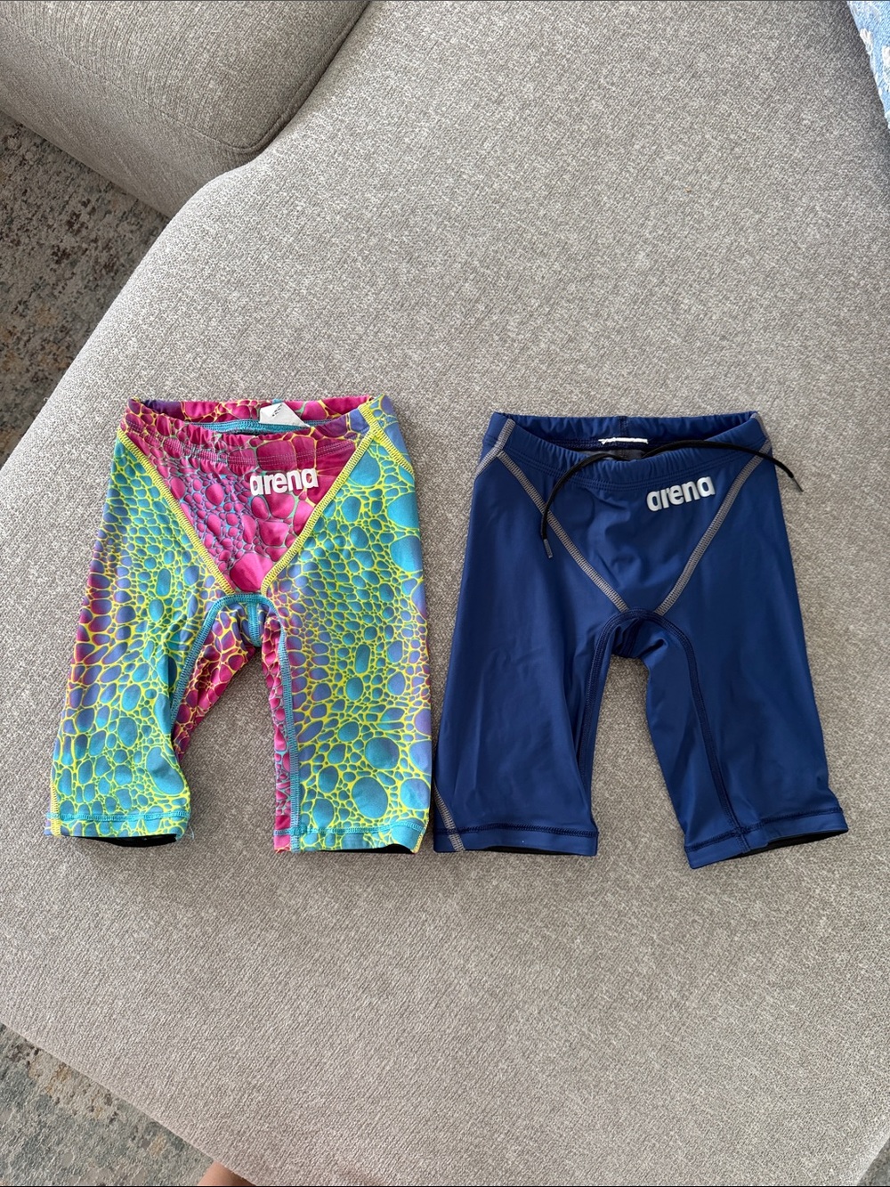2 Arena Boys' Powerskin ST Jammer - Navy & Multicolor